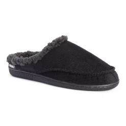 Men's MUK LUKS Faux Fur Lined Corduroy Clog Slippers