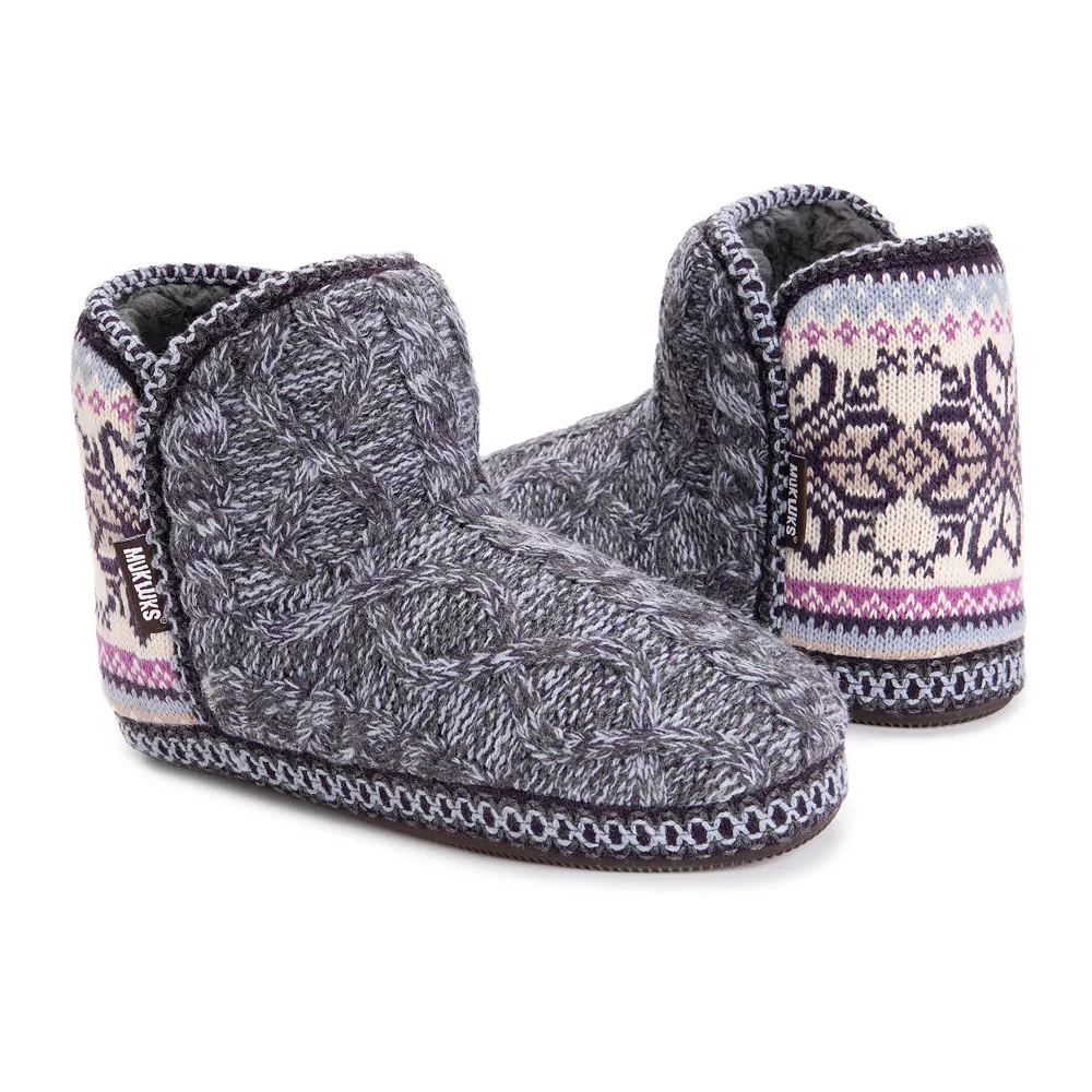 MUK LUKS® Women's Leigh Slipper Boots 6 MUK LUKS® Women's Leigh Slipper Boots - Image 4