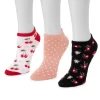 Women's MUK LUKS 3-Pack Ankle Socks 1 Women's MUK LUKS 3-Pack Ankle Socks -Fashion Shoes-Muk Luks 5009335 Poppy Pink