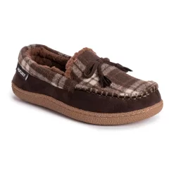 Men's MUK LUKS Tanver Plaid Moccasin Slippers