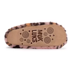 Women's MUK LUKS Faux Fur Pom Ballerina Slippers -Fashion Shoes-Muk Luks 5474330 ALT3