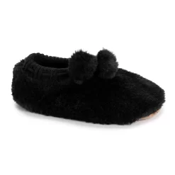 Women's MUK LUKS Faux Fur Pom Ballerina Slippers