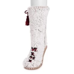 Women's MUK LUKS Sherpa "Mama Bear" Slipper Socks