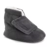 Men's Softones By MUK LUKS® Adjustable Shearling Bootie Slippers -Fashion Shoes-Muk Luks 5989976 Steel Gray