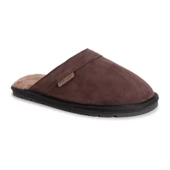 MUK LUKS Abbott Men's Leather Scuff Slippers