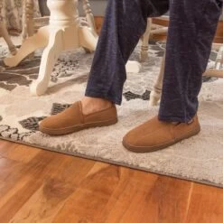 MUK LUKS Men's Eric Printed Berber Suede Slip On -Fashion Shoes-Muk Luks GUEST 097595e6 2cba 4fdd 857f 6f52da2cbe90