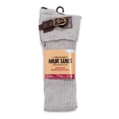 MUK LUKS Women's 3 Pair Buckle Cuff Over The Knee Socks-Neutral OS