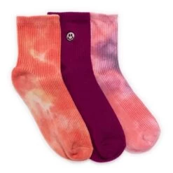 MUK LUKS Women's 3 Pack Crew Sock