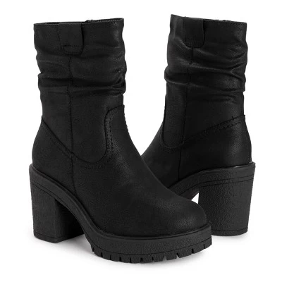 MUK LUKS Women's Riser Pop Heeled Boots 6 MUK LUKS Women's Riser Pop Heeled Boots - Image 4
