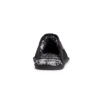 MUK LUKS Men's Dave Printed Berber Suede Scuff 4 MUK LUKS Men's Dave Printed Berber Suede Scuff - Image 2