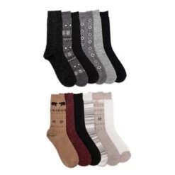 MUK LUKS Women's 12 Pair Pack 8" Boot Socks
