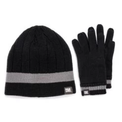 MUK LUKS Men's Beanie And Glove Set