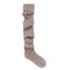 MUK LUKS Women's Cable Knit Over The Knee Socks - Driftwood/Pearl , OS (6 - 11) -Fashion Shoes-Muk Luks GUEST 95567639 0255 4b0a a22f 688fa4966704