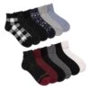 MUK LUKS Women's 12 Pair Pack Mini Crew Socks -Fashion Shoes-Muk Luks GUEST abc6ce13 af4a 48a2 989c f455c3d4f26b