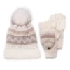 MUK LUKS Women's Mixed Yarn Beanie And Mitten Set -Fashion Shoes-Muk Luks GUEST c25ecadc ed8c 4903 9686 00b513fb33ad