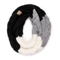 MUK LUKS Women's Colorblock Infinity Scarf